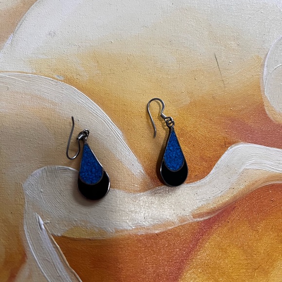 Mexican Alpaca bracelet & earrings silver jewelry set - Picture 4 of 5